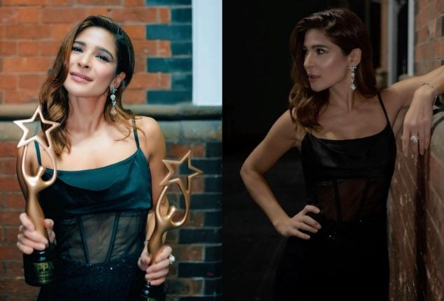 Ayesha Omar Stuns Fans in Black Sequin Dress