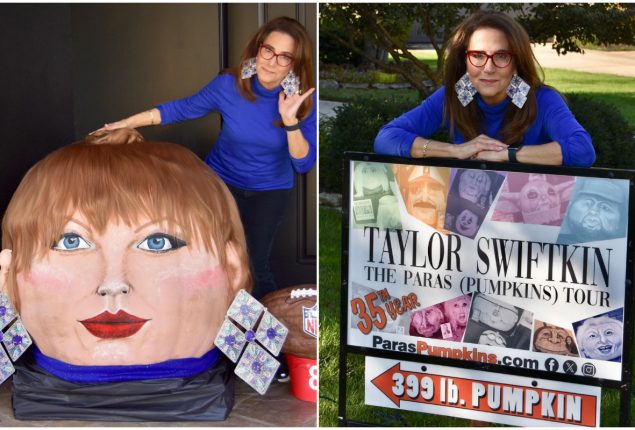 Artist Creates Taylor Swift Lookalike from Giant Pumpkin