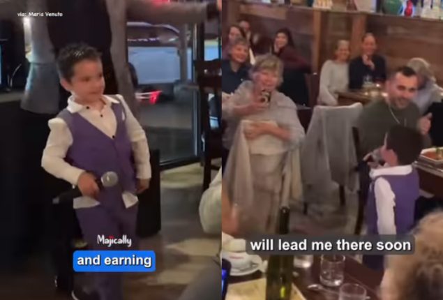 Seven-Year-Old Sings