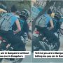 Woman Using Laptop on Bike Pillion Faces Criticism