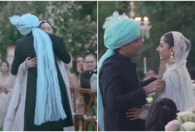 WATCH: Mahira Khan gets emotional as she hugs husband Salim Karim