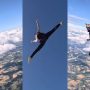 Woman’s Impressive Mid-Air Gymnastics While Skydiving