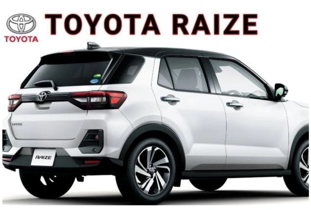 Toyota Raize Price Range in Pakistan