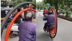 Viral Video: Gujarat Man’s Monocycle Stirs ‘Time Traveller’ Speculation