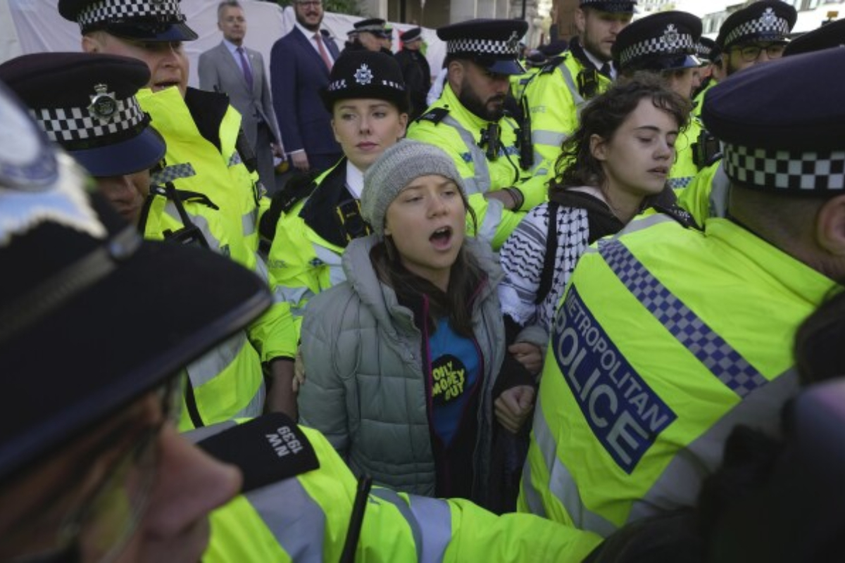 Greta Thunberg charged with public order