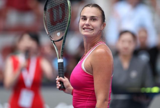Sabalenka starts No. 1 reign with Beijing win