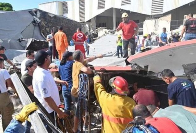 Tamaulipas roof collapse Mexico church