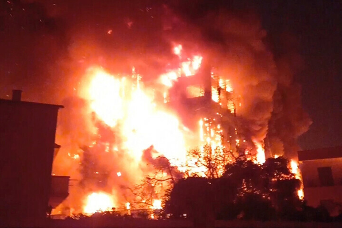 Egypt fire Police facility