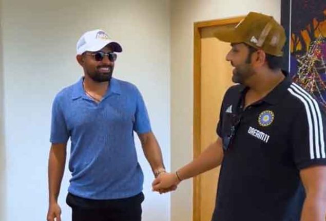 Babar Azam reaches Ahmedabad for World Cup Captains Day