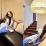Yumna Zaidi looks stunning while posing on the couch