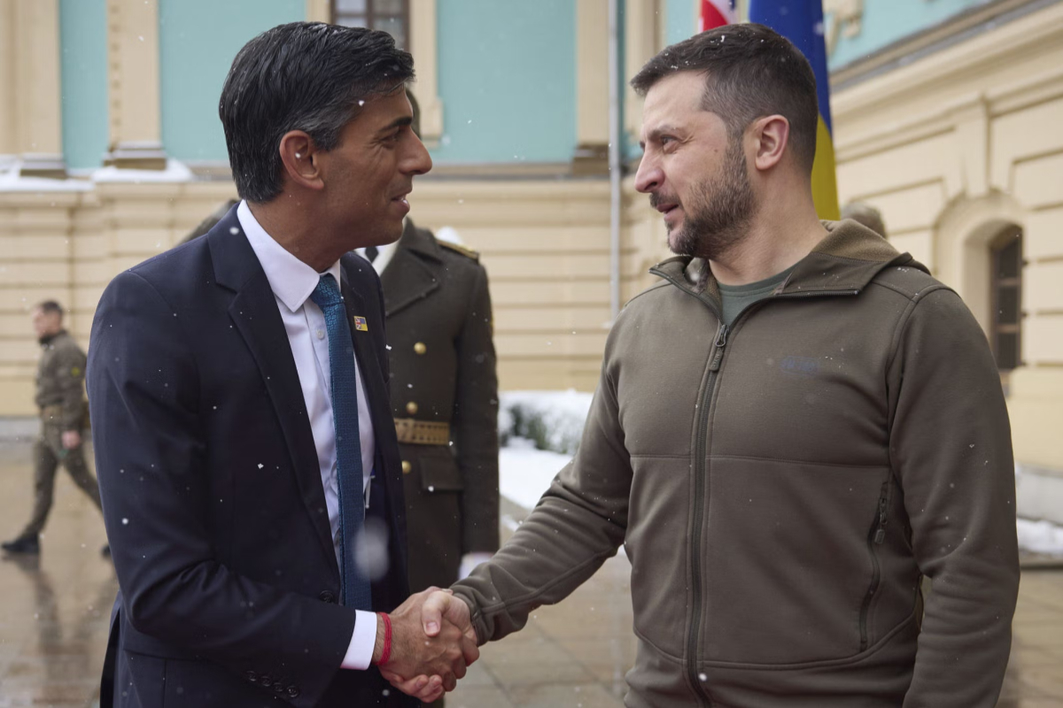Rishi Sunak and Zelenskyy discuss Hroza strike
