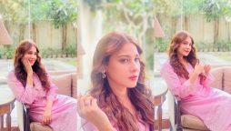 Hina Altaf ravishing look in the pink ensemble