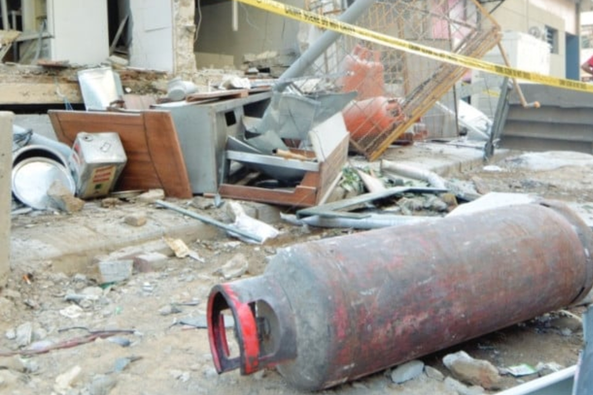 Cylinder explosion