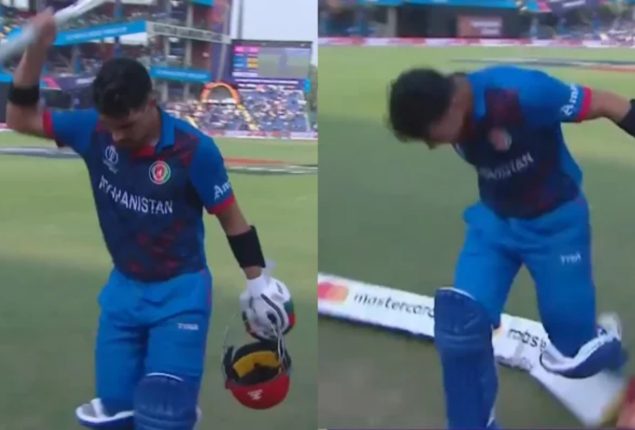 ICC warns Gurbaz for hitting boundary rope, chair against England