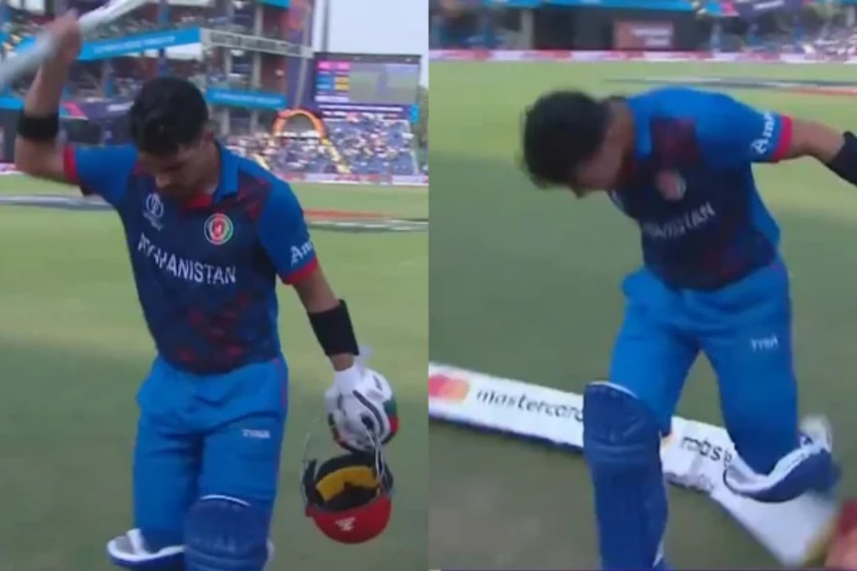 ICC warns Gurbaz for hitting boundary rope, chair against England