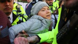 Greta Thunberg Held at Fossil-Free London Protest