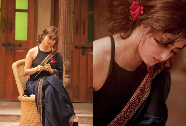 Sajal Aly’s Fusion Black Saree Leaves Netizens Unimpressed