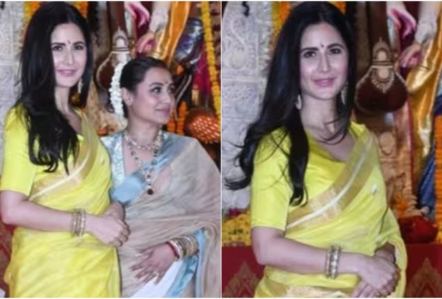 Katrina Kaif Dazzles in Bright Yellow Saree