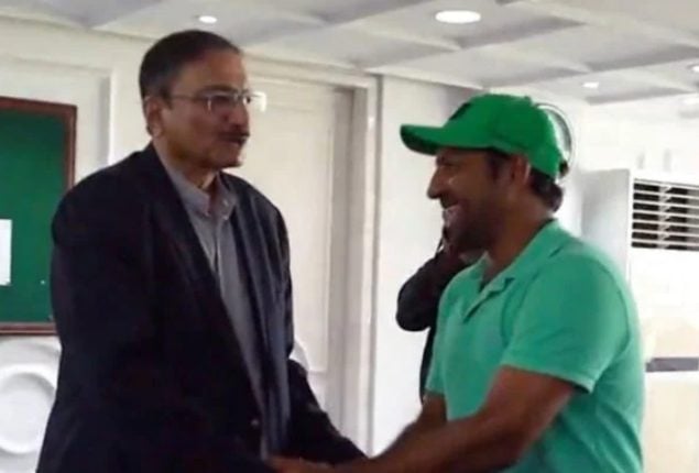 PCB Chairman Zaka Ashraf Meets with Sarfaraz Ahmed