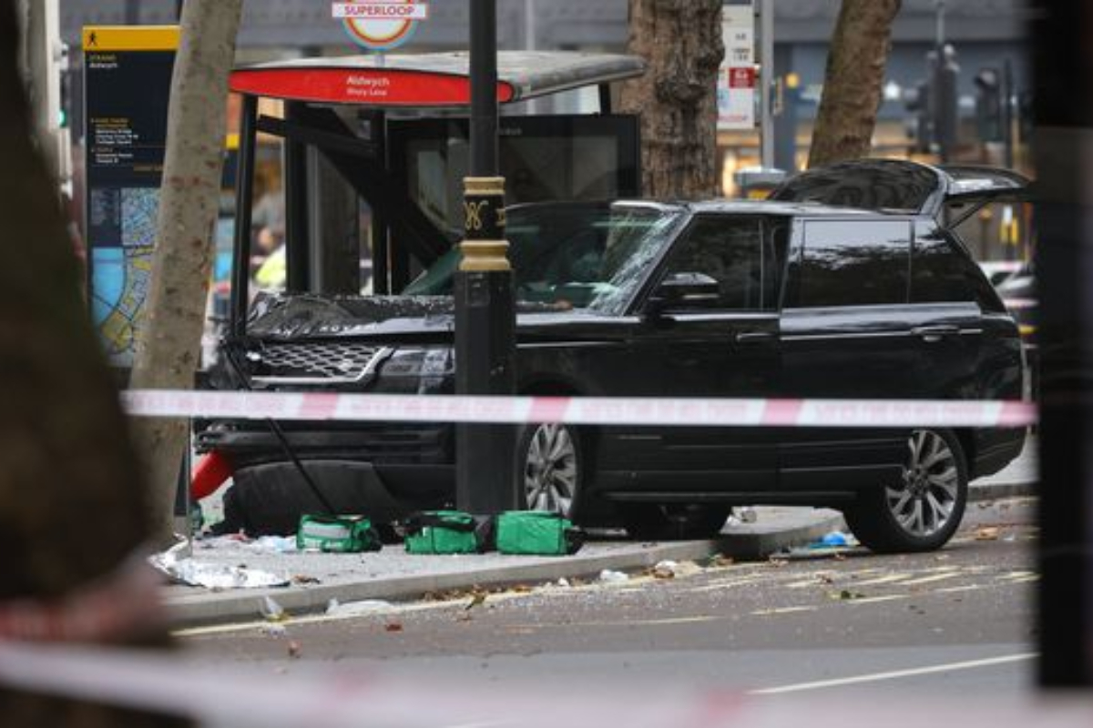 Car Plows Into London Bus Stop, Injuring Nine