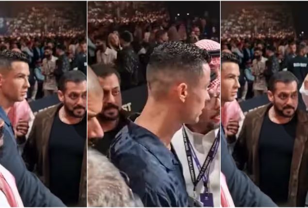 Cristiano Ronaldo Ignores Salman Khan at Saudi Arabia Boxing Event