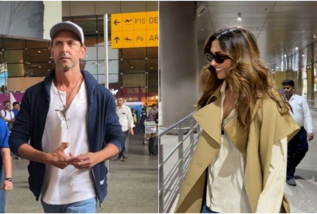 Deepika Padukone and Hrithik Roshan Back from Italy After Wrapping Up “Fighter”