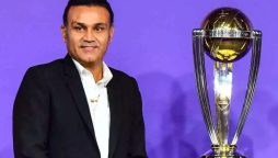Pakistan’s batting collapses in World Cup match against India, Sehwag takes a jibe