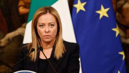 Giorgia Meloni leaves partner
