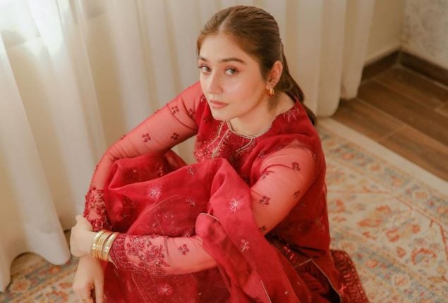 Dur-e-Fishan Saleem Wows Fans in Red Dress Photoshoot