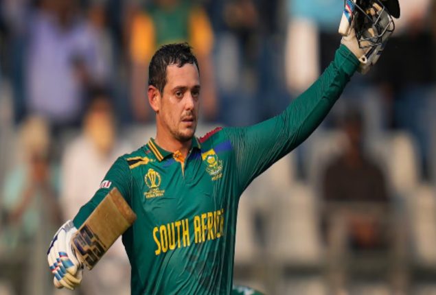 ICC World Cup 2023: de Kock shines as Proteas posts a mammoth target of 383 for Bangladesh
