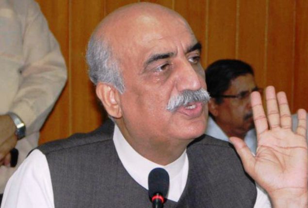 Khurshid Shah appeals to Nawaz Sharif to save country