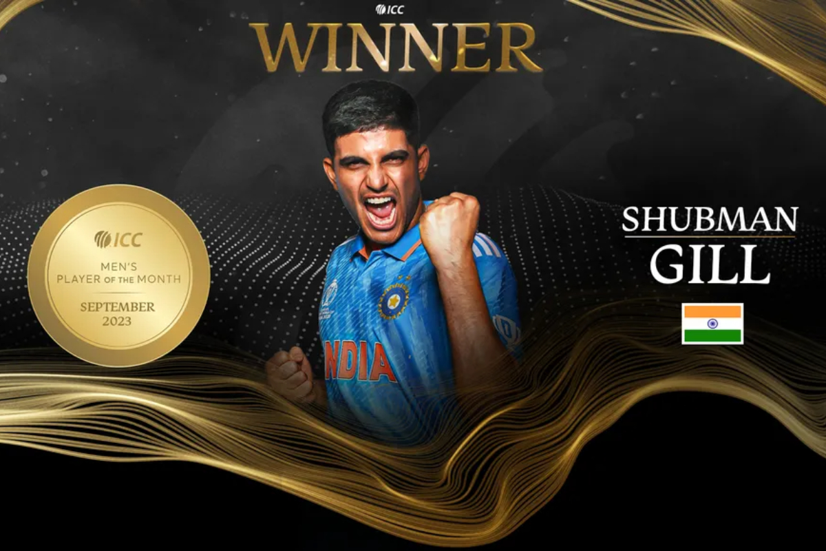 Subhman Gill wins ICC Men's Player of the Month Award for September