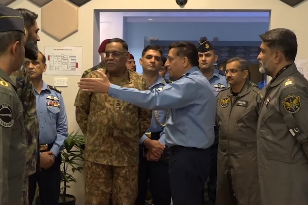 Chairman Joint Chiefs Of Staff Committee witnesses Air Exercise Indus Shield-2023