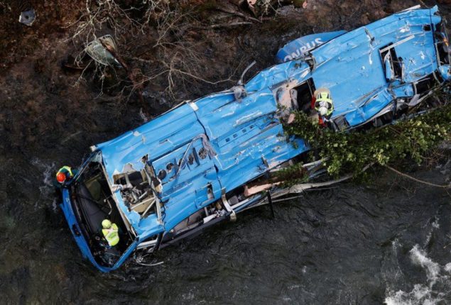 29 people injured as coach plunges of road in Swat