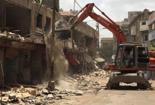 Mujahid Colony demolish