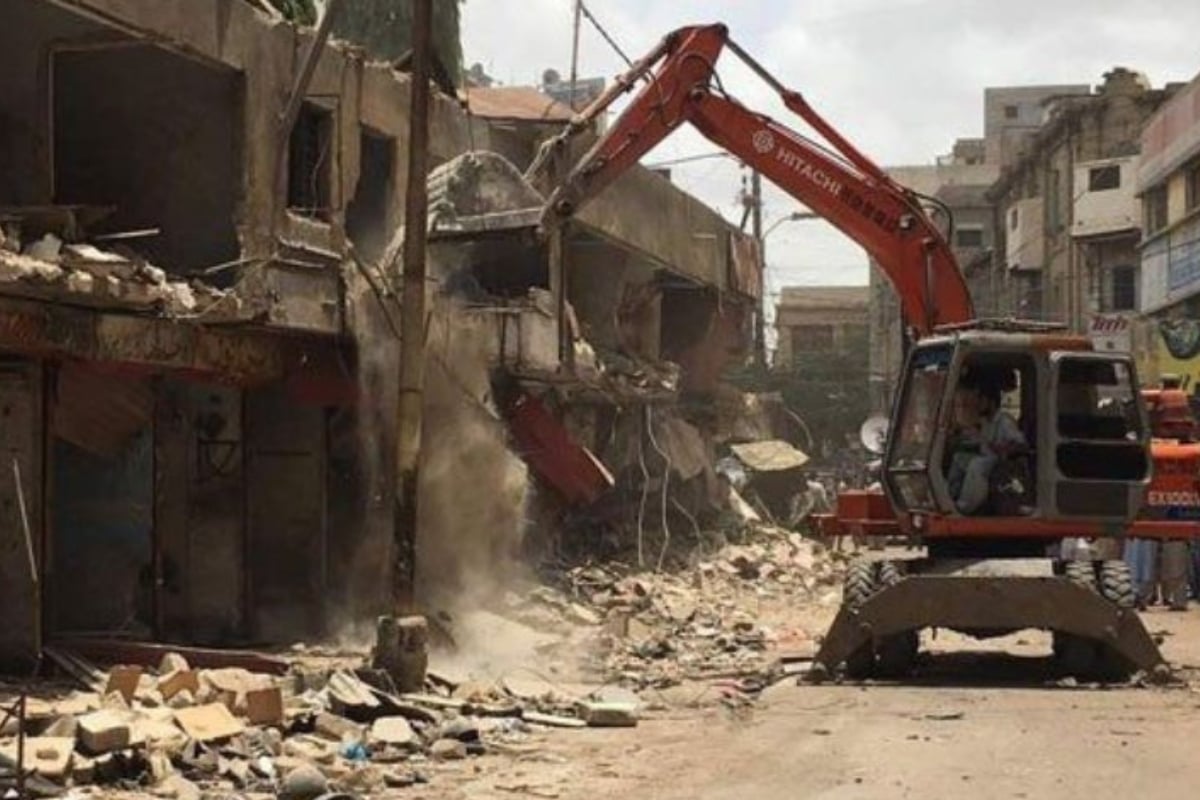 Mujahid Colony demolish