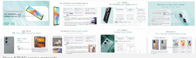 Oppo A79 Design Leaks in Promos