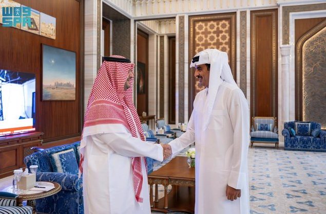 Qatar's Emir Hosts Saudi Minister for Diplomatic Talks in Doha