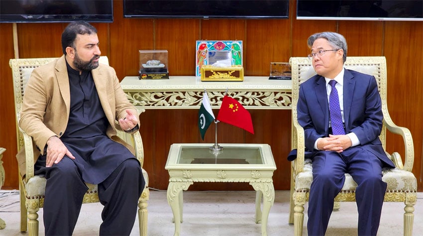 Pakistan ready to play proactive role in all kinds of Int’l cooperation, Bugti tells Chinese envoy