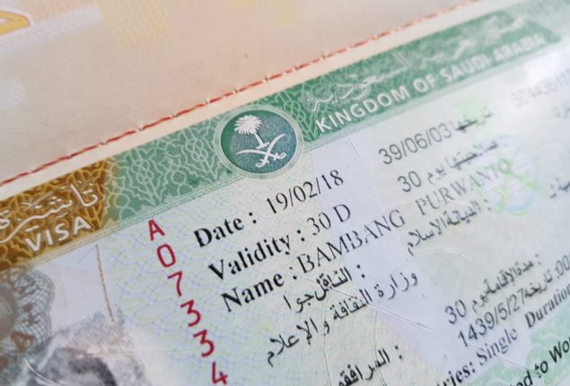 Saudi Arabia tourists visa