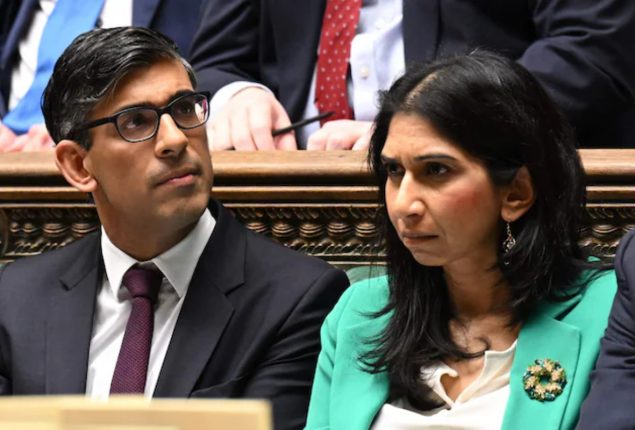 Suella Braverman accuses Rishi Sunak over ‘betrayal’ in thunderclap letter