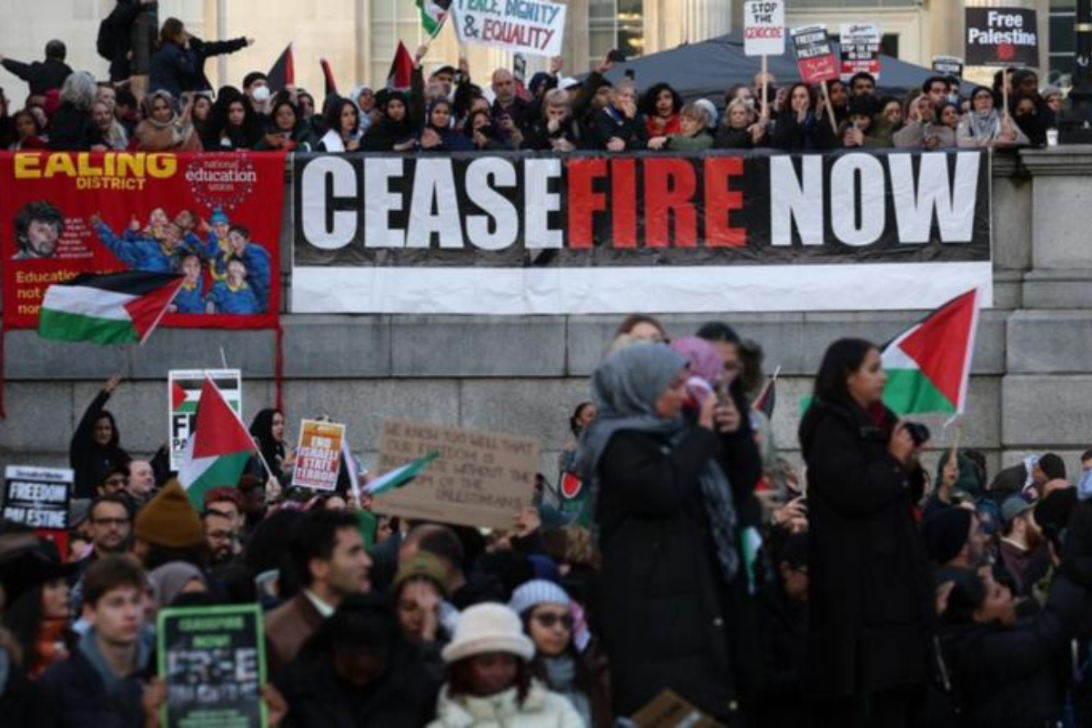 Israel-Hamas War: London Streets Echo 'Ceasefire Now' in Pro-Palestinian Rally