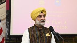 Sikh raises slogan