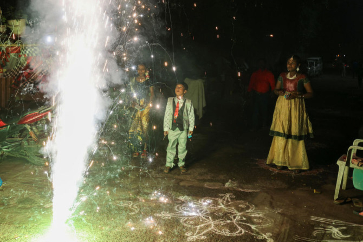 Indian towns polluted after Diwali