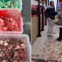 Protester Throws Painted Mice at UK McDonald’s in Palestinian Flag Colors