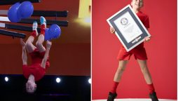 Teen Trampolinist Sets Balloon-Popping World Record