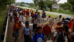 Mexico migrant caravan moving US