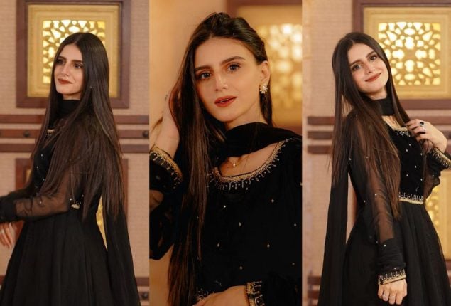 Maaz Safder’s Wife Saba Looks Stunning in Black Ensemble