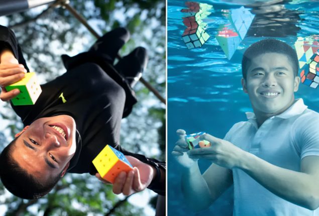 Man Solves Rubik’s Cube in Record 9.29 Seconds Underwater