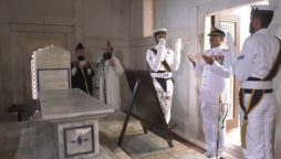 Pakistan Navy assumes guard duties at mausoleum of Muhammad Iqbal